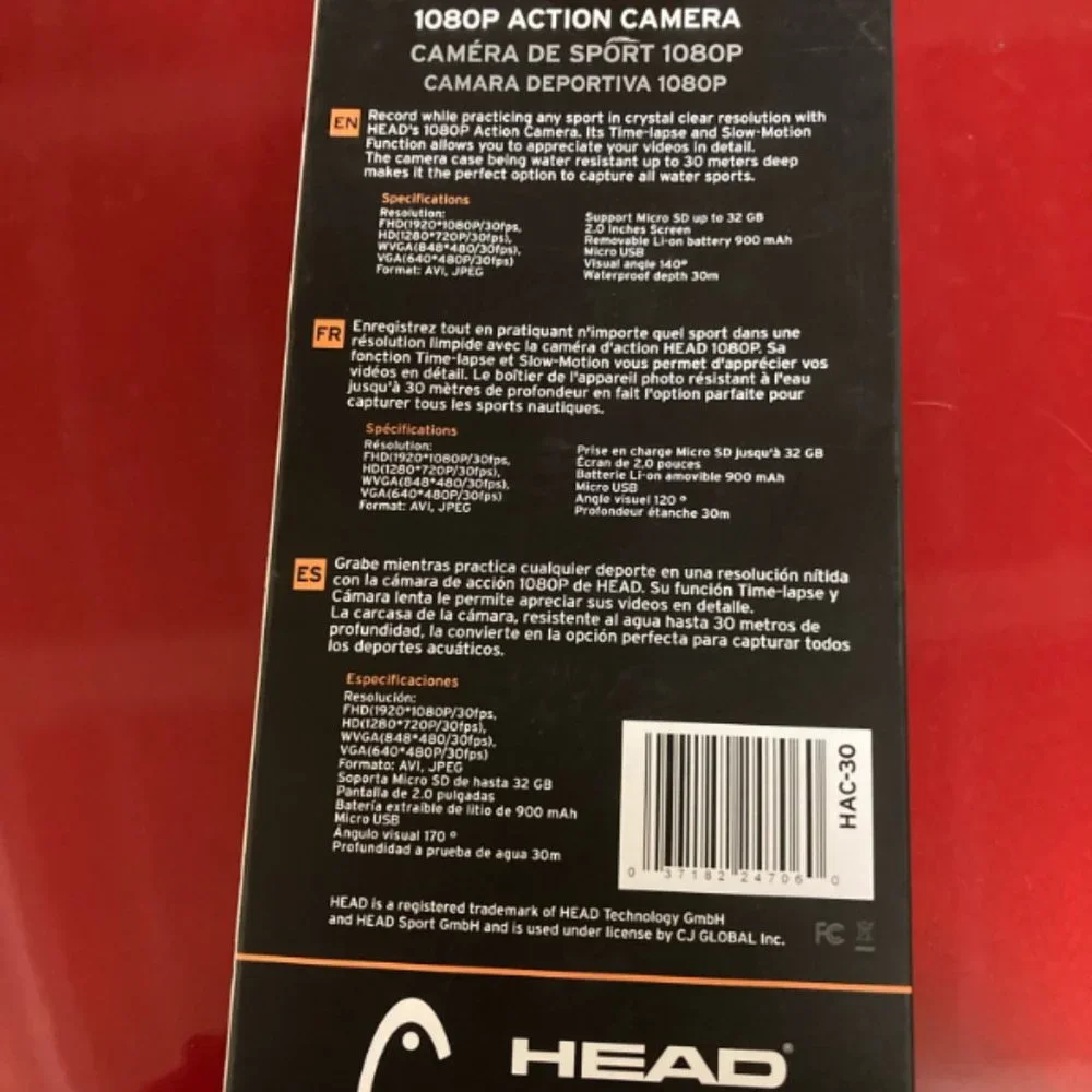 HEAD HD 1080P Action Camera